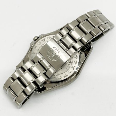  CITIZEN シチズン 【ジャンク】エクシード EXCEED エコ・ドライブ電波時計 H128-T017991 シルバー