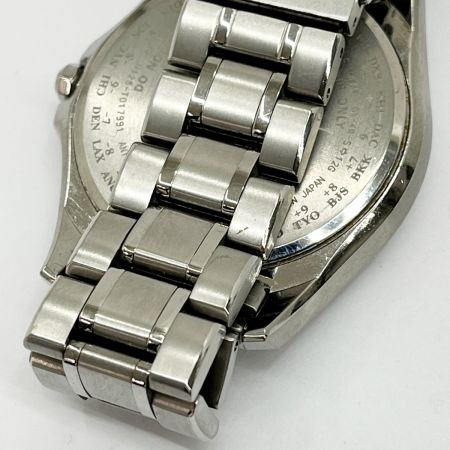  CITIZEN シチズン 【ジャンク】エクシード EXCEED エコ・ドライブ電波時計 H128-T017991 シルバー