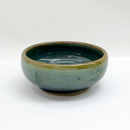   小樽窯 鉢 青緑色 ブルー グリーン 食器 陶器 箱付