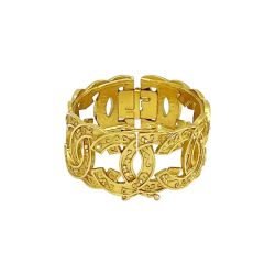 ◆◆ CHANEL シャネル バングル ブレスレット ココマーク アンティーク ファッション小物 レディース ゴールド Bランク