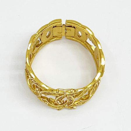  CHANEL シャネル バングル ブレスレット ココマーク アンティーク ファッション小物 レディース ゴールド