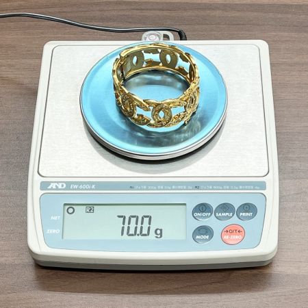  CHANEL シャネル バングル ブレスレット ココマーク アンティーク ファッション小物 レディース ゴールド