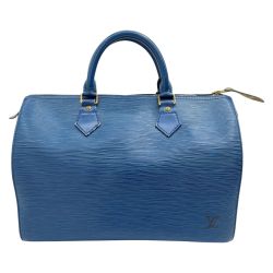 ◆◆ LOUIS VUITTON ルイヴィトン ハンドバッグ エピ スピーディ30 M43005 ブルー Cランク