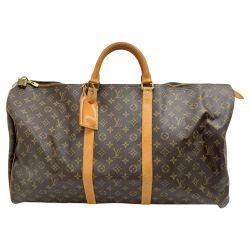 ◆◆ LOUIS VUITTON ルイヴィトン ボストンバッグ キーポル・バンドリエール 60 モノグラム M41412 ブラウン Bランク