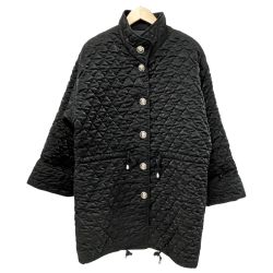 ◆◆ CHRISTIAN AUJARD クリスチャン・オジャール コート サイズ不明 キルティング レディース 冬物 アウター  ブラック Bランク