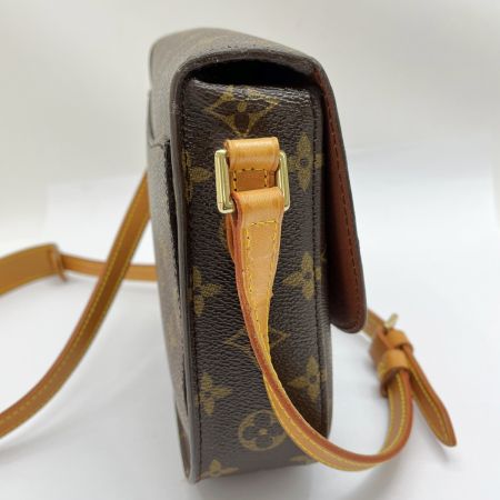  LOUIS VUITTON ルイヴィトン ショルダーバッグ モノグラム サン・クルー ポケットベタ有 M51243 ブラウン