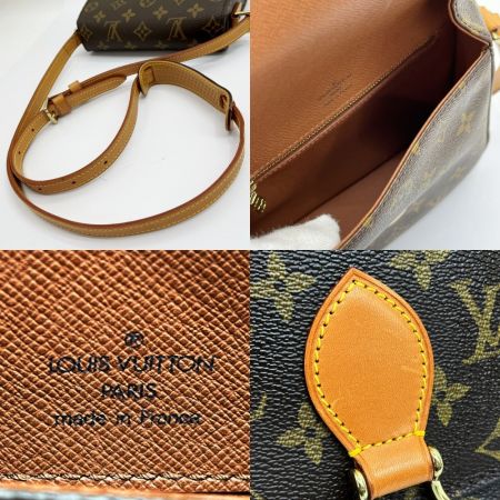  LOUIS VUITTON ルイヴィトン ショルダーバッグ モノグラム サン・クルー ポケットベタ有 M51243 ブラウン