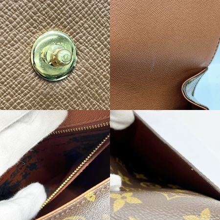  LOUIS VUITTON ルイヴィトン ショルダーバッグ モノグラム サン・クルー ポケットベタ有 M51243 ブラウン