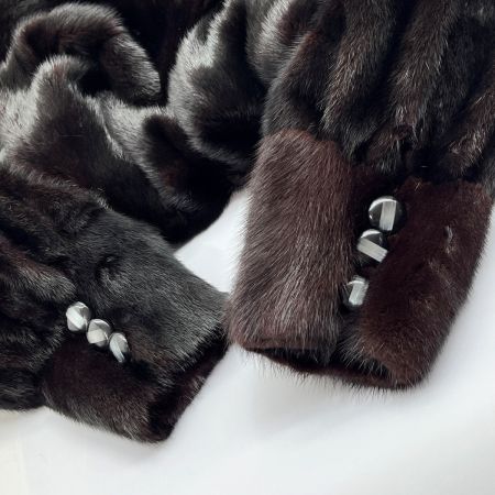  EMBA 毛皮 ミンクコート 11号 JUNKO YAMAMOTO ブラウン