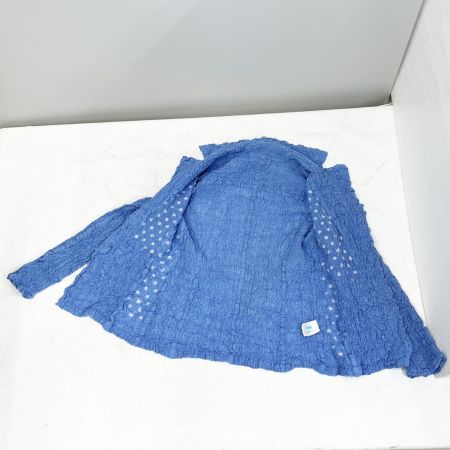  ISSEY MIYAKE ME イッセイミヤケ 長袖シャツ ドット柄 ミセス レディース MI12FD561 スカイブルー