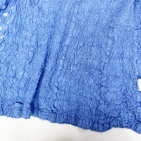  ISSEY MIYAKE ME イッセイミヤケ 長袖シャツ ドット柄 ミセス レディース MI12FD561 スカイブルー