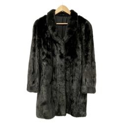 ◆◆ MG sable エムジーセーブル ミンクコート 毛皮コート 11号 レディース ブラック Bランク