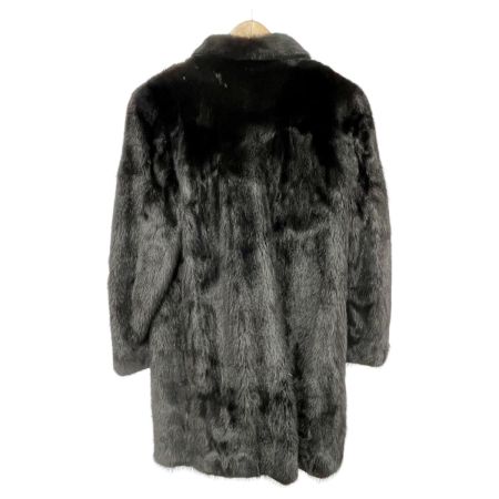  MG sable エムジーセーブル ミンクコート 毛皮コート 11号 レディース ブラック