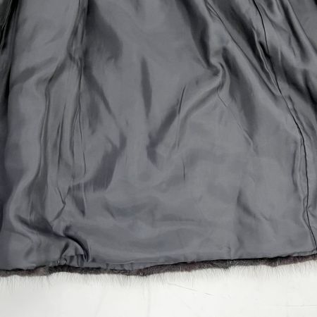  MG sable エムジーセーブル ミンクコート 毛皮コート 11号 レディース ブラック