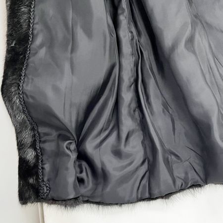  MG sable エムジーセーブル ミンクコート 毛皮コート 11号 レディース ブラック