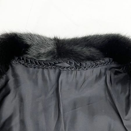  MG sable エムジーセーブル ミンクコート 毛皮コート 11号 レディース ブラック