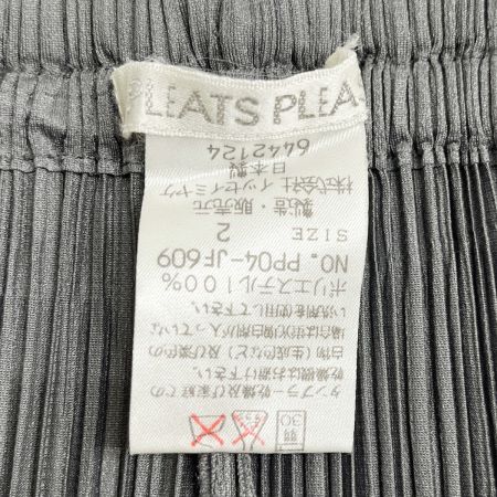  PLEATS PLEASE  ISSEY MIYAKE イッセイミヤケ パンツ size2 レディース PP04-JF609 グレー