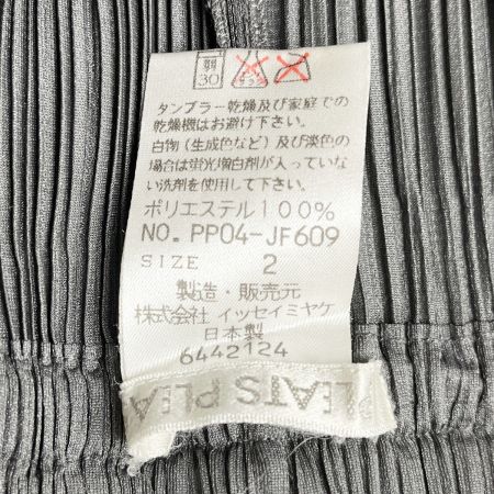  PLEATS PLEASE  ISSEY MIYAKE イッセイミヤケ パンツ size2 レディース PP04-JF609 グレー