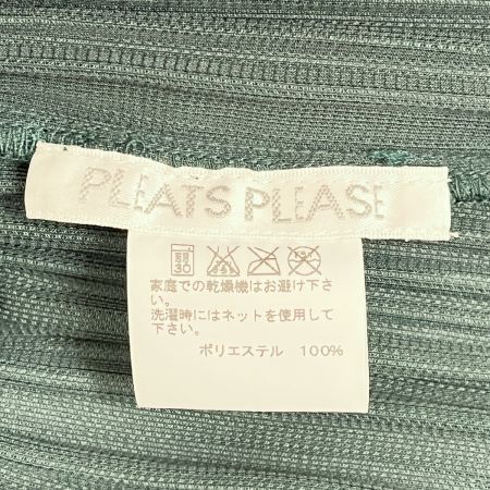  PLEATS PLEASE  ISSEY MIYAKE イッセイミヤケ ジップワンピース size3  PP33-JA411 グリーン