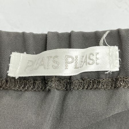  PLEATS PLEASE  ISSEY MIYAKE イッセイミヤケ ナイロンパンツ size3 レディース 無地 PP12-ZF852 グレー