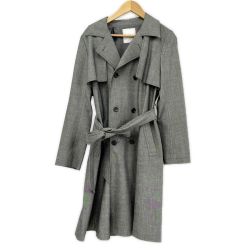 ◆◆ Leilian レリアン コート 11号 レディース 無地 春物 ZF-014-33AC グレー Bランク