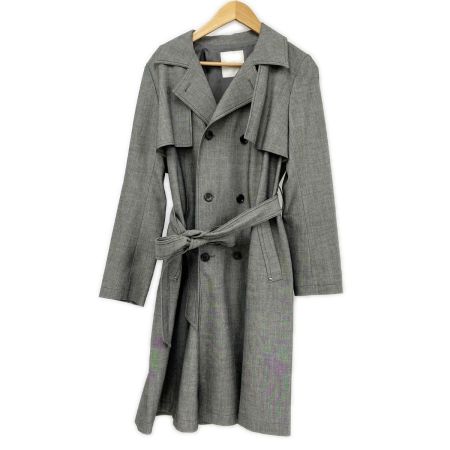  Leilian レリアン コート 11号 レディース 無地 春物 ZF-014-33AC グレー