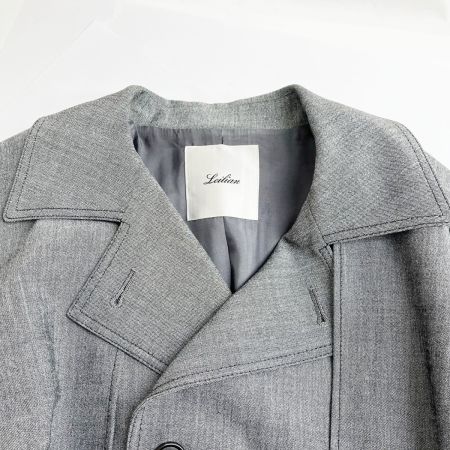  Leilian レリアン コート 11号 レディース 無地 春物 ZF-014-33AC グレー