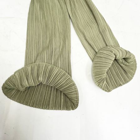  PLEATS PLEASE  ISSEY MIYAKE イッセイミヤケ パンツ size2 無地 PP31-JF504 グリーン