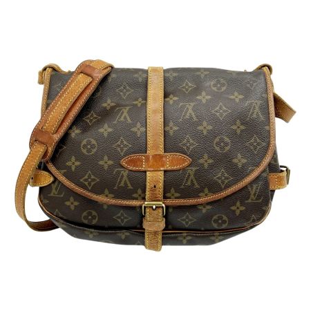  LOUIS VUITTON ルイヴィトン ショルダーバッグ モノグラム ソミュール30 M42256 ブラウン