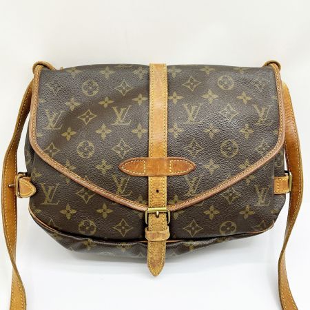  LOUIS VUITTON ルイヴィトン ショルダーバッグ モノグラム ソミュール30 M42256 ブラウン