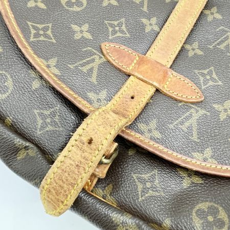  LOUIS VUITTON ルイヴィトン ショルダーバッグ モノグラム ソミュール30 M42256 ブラウン