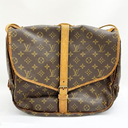  LOUIS VUITTON ルイヴィトン ショルダーバッグ モノグラム ソミュール35 M42254 ブラウン