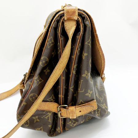  LOUIS VUITTON ルイヴィトン ショルダーバッグ モノグラム ソミュール35 M42254 ブラウン