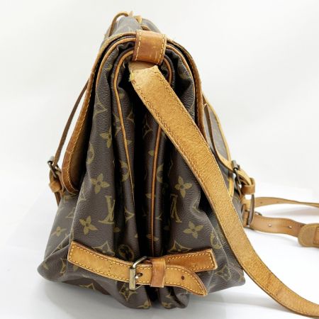  LOUIS VUITTON ルイヴィトン ショルダーバッグ モノグラム ソミュール35 M42254 ブラウン