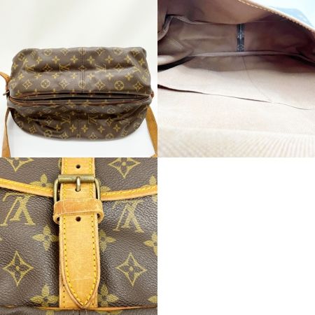  LOUIS VUITTON ルイヴィトン ショルダーバッグ モノグラム ソミュール35 M42254 ブラウン