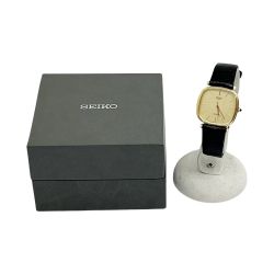◆◆ SEIKO セイコー 腕時計 DOLCE ドルチェ クォーツ レザー社外ベルト 箱付 メンズ 5931-5400 Bランク
