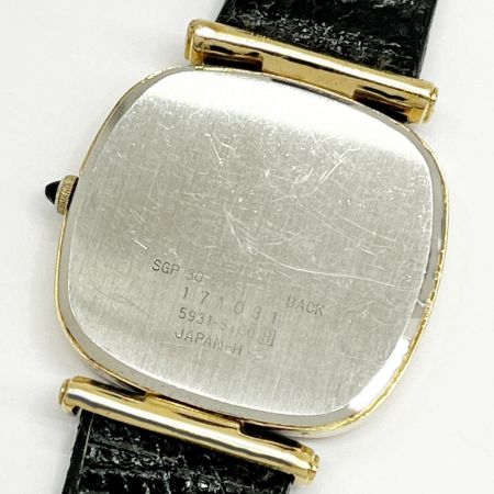  SEIKO セイコー 腕時計 DOLCE ドルチェ クォーツ レザー社外ベルト 箱付 メンズ 5931-5400