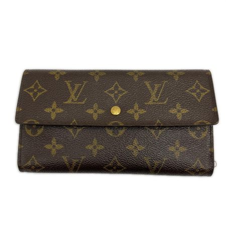  LOUIS VUITTON ルイヴィトン 3つ折り長財布 ポルト トレゾール インターナショナル M61215 ブラウン