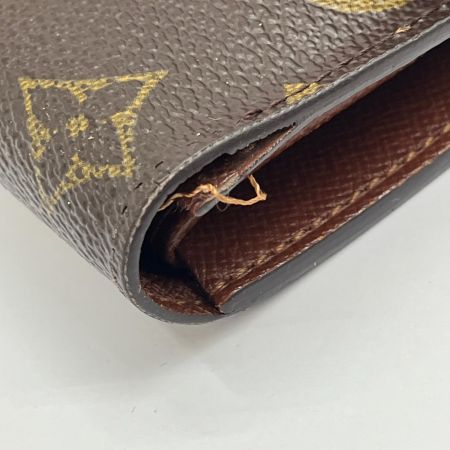  LOUIS VUITTON ルイヴィトン 3つ折り長財布 ポルト トレゾール インターナショナル M61215 ブラウン
