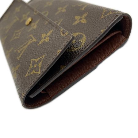  LOUIS VUITTON ルイヴィトン 3つ折り長財布 ポルト トレゾール インターナショナル M61215 ブラウン