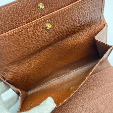  LOUIS VUITTON ルイヴィトン 3つ折り長財布 ポルト トレゾール インターナショナル M61215 ブラウン
