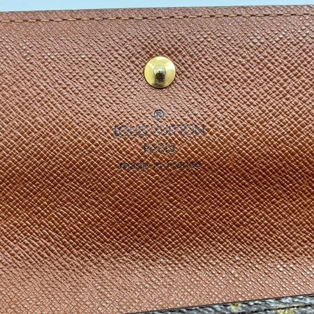  LOUIS VUITTON ルイヴィトン 3つ折り長財布 ポルト トレゾール インターナショナル M61215 ブラウン