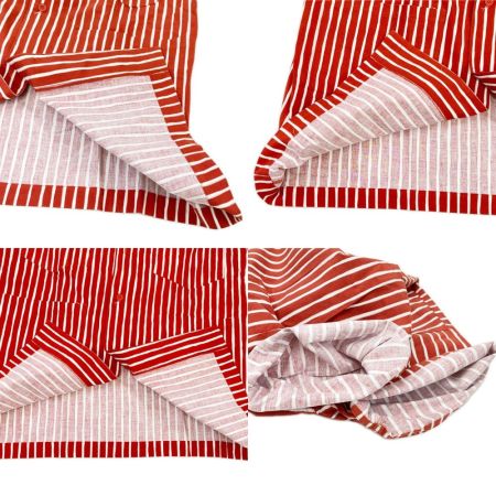  ISSEY MIYAKE イッセイミヤケ 半袖シャツ ストライプ 製造萩原 C-KN3333 ボタン1つ欠損 レディース オレンジ