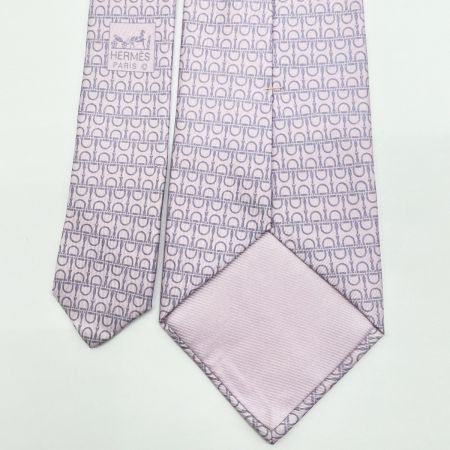  HERMES エルメス ネクタイ ピンク