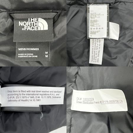  THE NORTH FACE ザノースフェイス ダウンジャケット Mサイズ メンズ アウター 首元汚れ有 ブラック