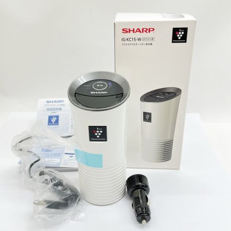  SHARP シャープ 空気清浄機 プラズマクラスター発生機 IG-KC15-W ホワイト