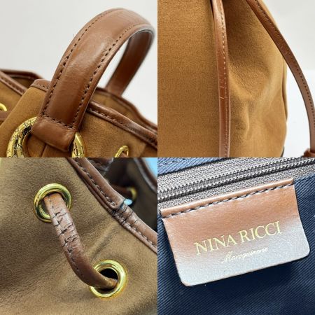  NINA RICCI ニナリッチ バッグ 巾着型 ブラウン