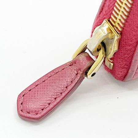 PRADA プラダ 長財布 リボン サフィアーノ 箱付 レディース ショッキングピンク