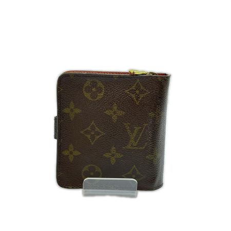  LOUIS VUITTON ルイヴィトン 2つ折り財布 コンパクトジップ モノグラム レディース M61667