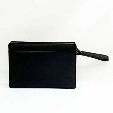  BURBERRY バーバリー セカンドバッグ クラッチバッグ サフィアーノ レザー メンズ ブラック